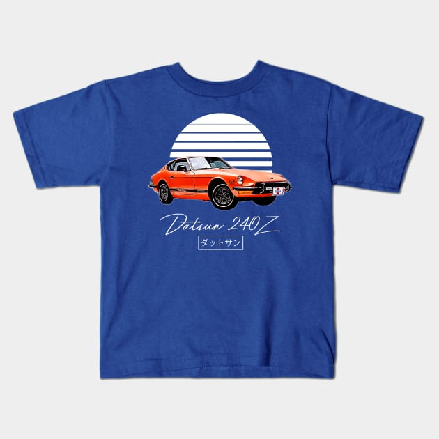 Datsun 240Z // Retro Design Kids T-Shirt by DankFutura